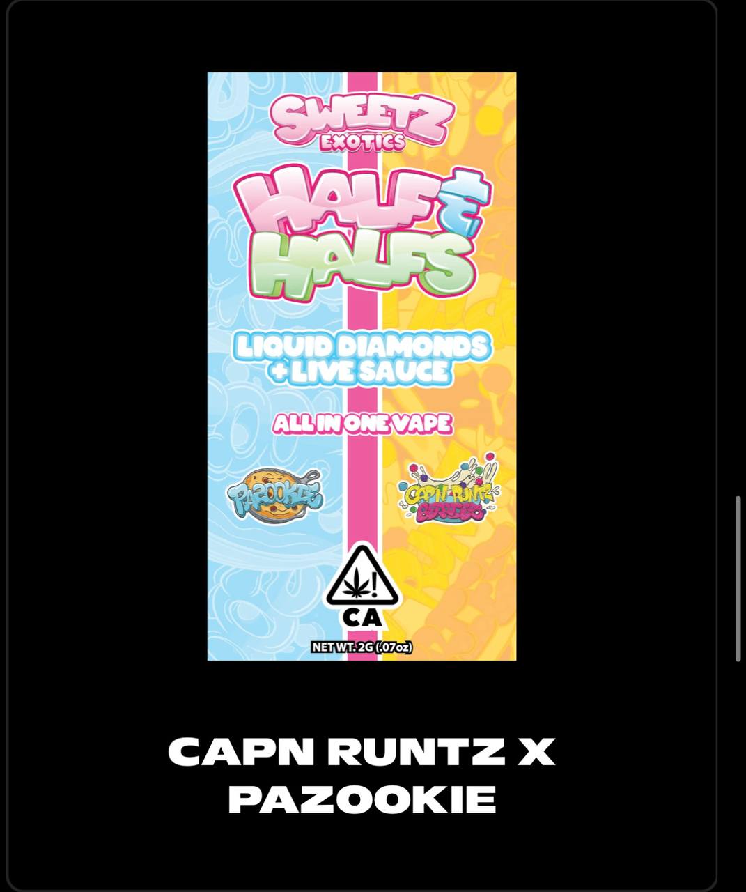 Sweetz Exotics Half & Halfs